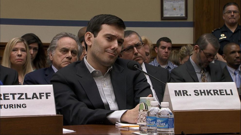 Mr. Shkreli at a trial